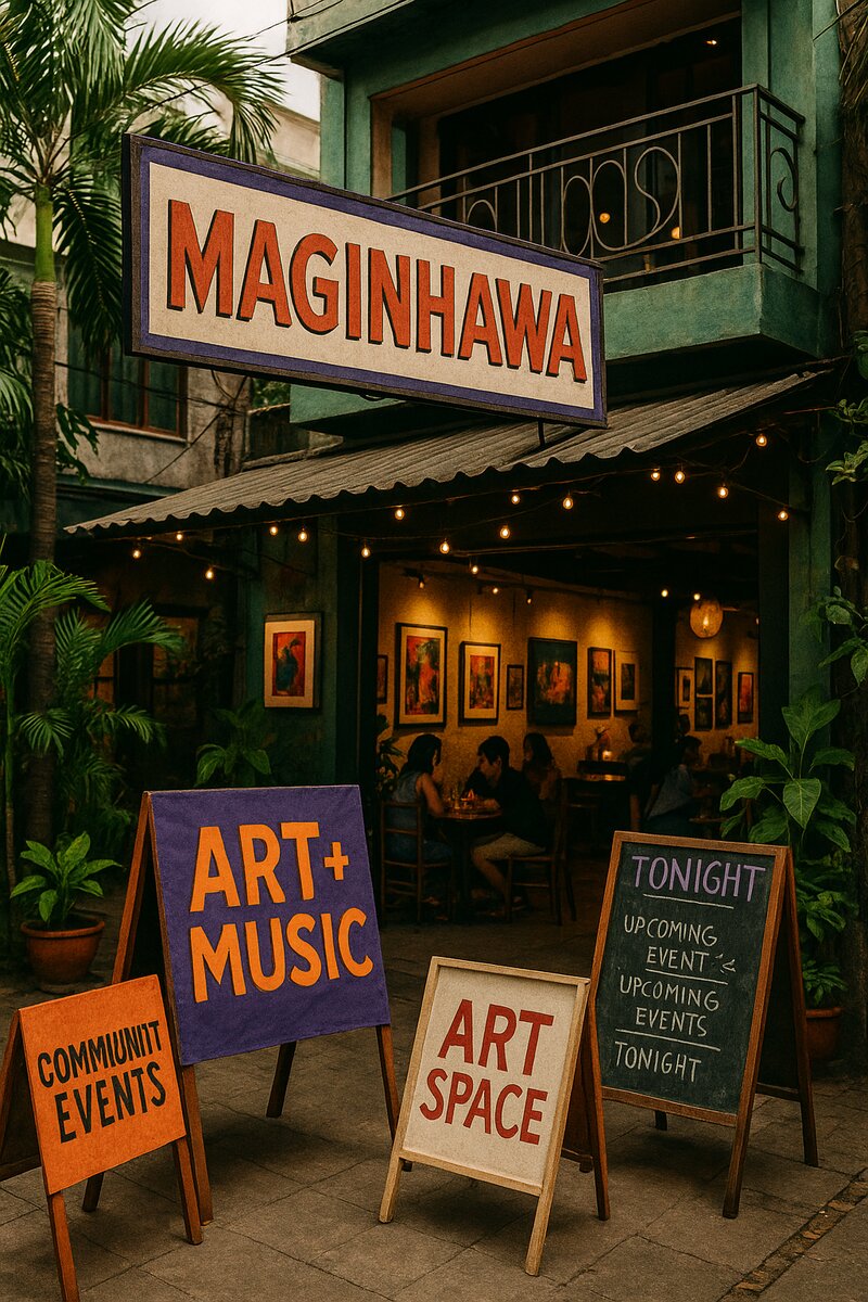 Cultural hub showcasing art and dining