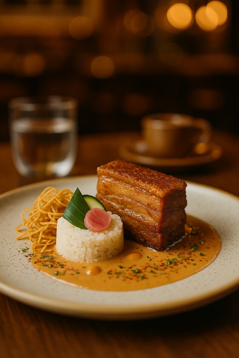 Contemporary Filipino dishes served at Offbeat Bistro