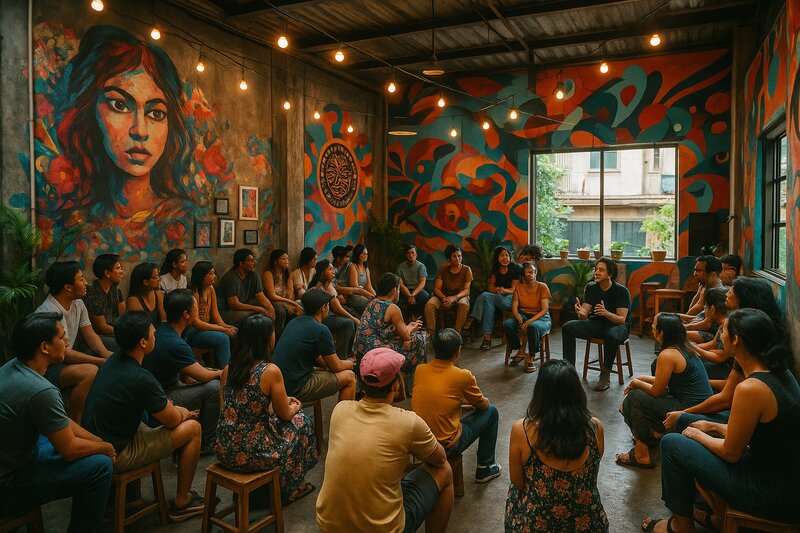 Creative community gathering spaces