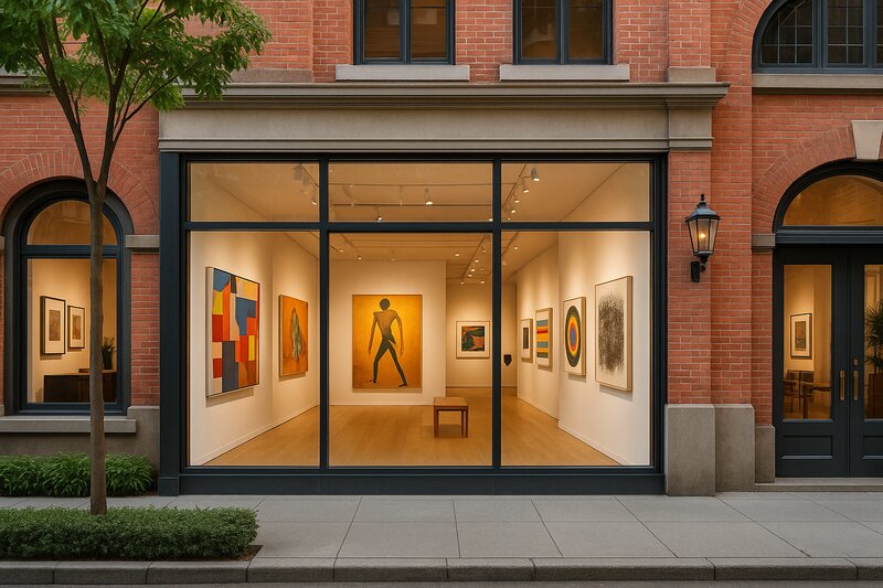 Contemporary art gallery showcasing local and international artists